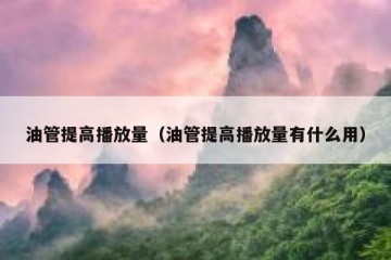 油管提高播放量（油管提高播放量有什么用）