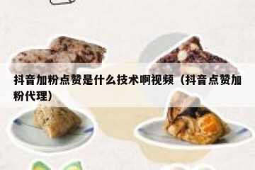 抖音加粉点赞是什么技术啊视频（抖音点赞加粉代理）
