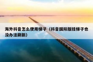 海外抖音怎么使用梯子（抖音国际版挂梯子也没办法刷新）