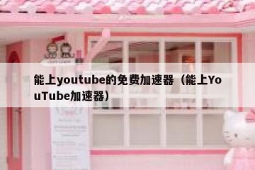 能上youtube的免费加速器（能上YouTube加速器）