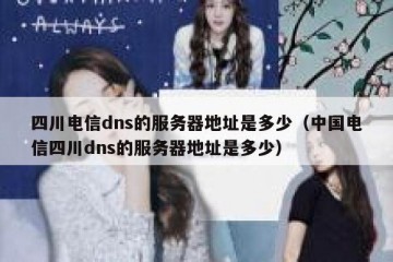 四川电信dns的服务器地址是多少（中国电信四川dns的服务器地址是多少）