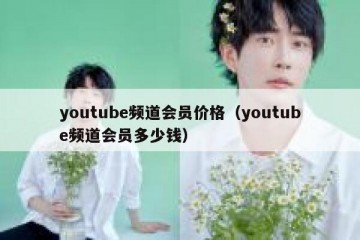 youtube频道会员价格（youtube频道会员多少钱）