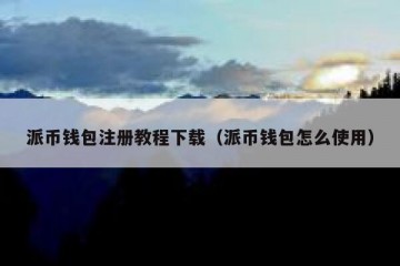 派币钱包注册教程下载（派币钱包怎么使用）
