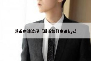 派币申请流程（派币如何申请kyc）
