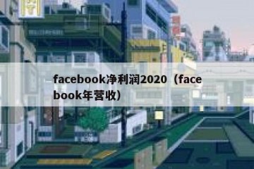facebook净利润2020（facebook年营收）