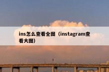 ins怎么查看全图（instagram查看大图）