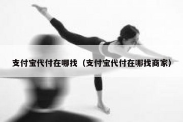 支付宝代付在哪找（支付宝代付在哪找商家）
