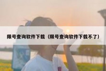 限号查询软件下载（限号查询软件下载不了）