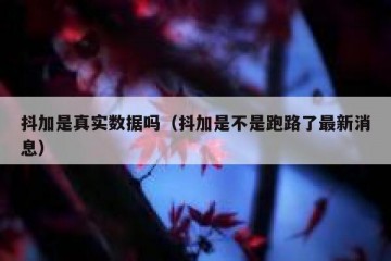 抖加是真实数据吗（抖加是不是跑路了最新消息）