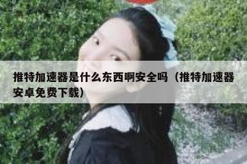 推特加速器是什么东西啊安全吗（推特加速器安卓免费下载）
