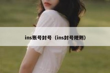 ins账号封号（ins封号规则）