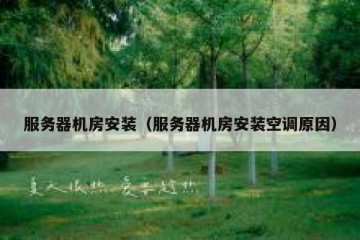 服务器机房安装（服务器机房安装空调原因）