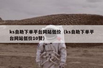 ks自助下单平台网站低价（ks自助下单平台网站低价10赞）