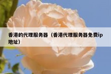 香港的代理服务器（香港代理服务器免费ip地址）