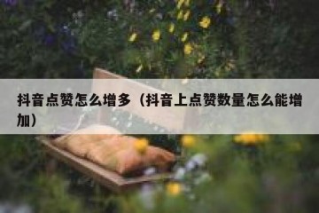 抖音点赞怎么增多（抖音上点赞数量怎么能增加）