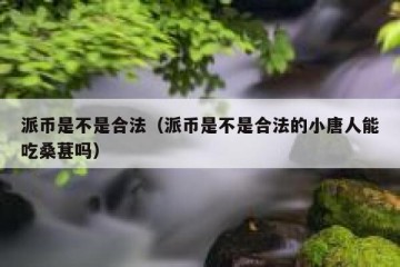 派币是不是合法（派币是不是合法的小唐人能吃桑葚吗）