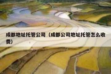 成都地址托管公司（成都公司地址托管怎么收费）