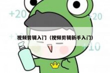 视频剪辑入门（视频剪辑新手入门）