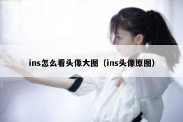 ins怎么看头像大图（ins头像原图）