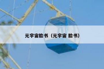 元宇宙脸书（元宇宙 脸书）