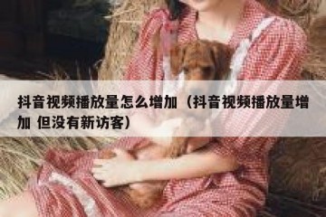 抖音视频播放量怎么增加（抖音视频播放量增加 但没有新访客）
