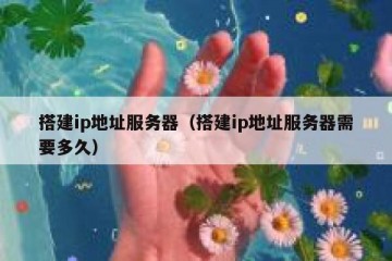 搭建ip地址服务器（搭建ip地址服务器需要多久）