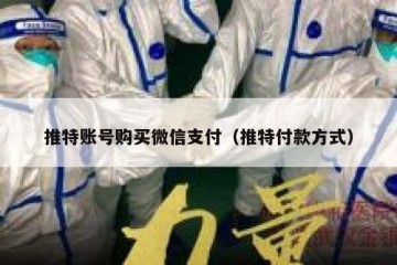 推特账号购买微信支付（推特付款方式）