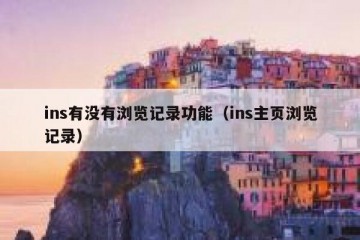 ins有没有浏览记录功能（ins主页浏览记录）