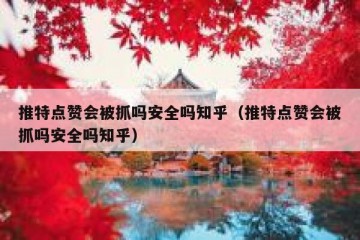 推特点赞会被抓吗安全吗知乎（推特点赞会被抓吗安全吗知乎）