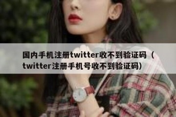 国内手机注册twitter收不到验证码（twitter注册手机号收不到验证码）