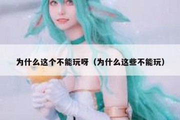 为什么这个不能玩呀（为什么这些不能玩）