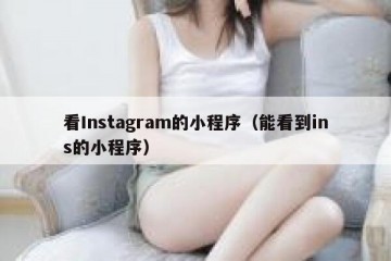 看Instagram的小程序（能看到ins的小程序）