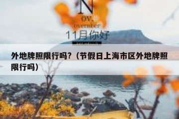 外地牌照限行吗?（节假日上海市区外地牌照限行吗）