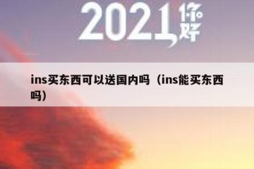 ins买东西可以送国内吗（ins能买东西吗）