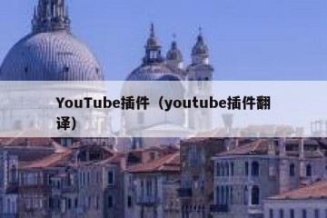 YouTube插件（youtube插件翻译）
