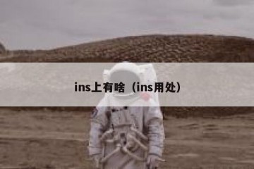 ins上有啥（ins用处）