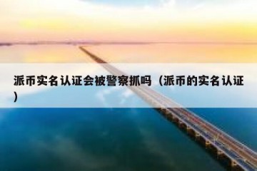 派币实名认证会被警察抓吗（派币的实名认证）