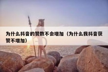 为什么抖音的赞数不会增加（为什么我抖音获赞不增加）