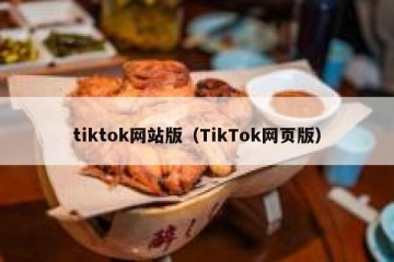 tiktok网站版（TikTok网页版）
