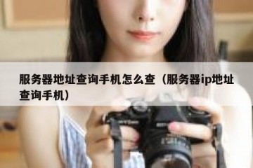 服务器地址查询手机怎么查（服务器ip地址查询手机）