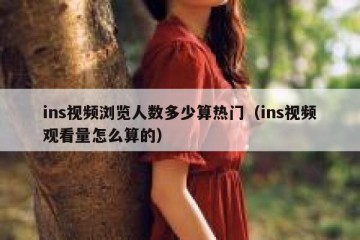 ins视频浏览人数多少算热门（ins视频观看量怎么算的）