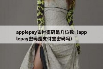 applepay支付密码是几位数（applepay密码是支付宝密码吗）