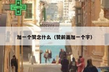 加一个赞念什么（赞前面加一个字）