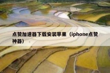 点赞加速器下载安装苹果（iphone点赞神器）