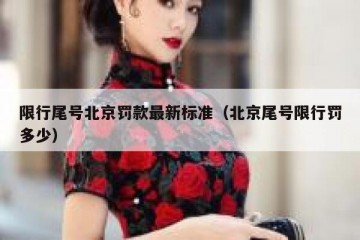 限行尾号北京罚款最新标准（北京尾号限行罚多少）