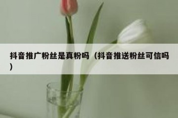 抖音推广粉丝是真粉吗（抖音推送粉丝可信吗）