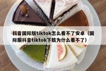 抖音国际版tiktok怎么看不了安卓（国际服抖音tiktok下载为什么看不了）