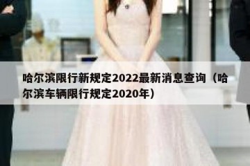 哈尔滨限行新规定2022最新消息查询（哈尔滨车辆限行规定2020年）