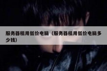 服务器租用低价电脑（服务器租用低价电脑多少钱）