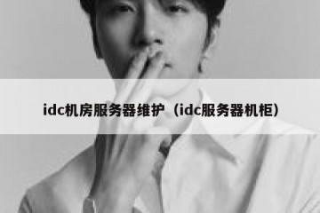 idc机房服务器维护（idc服务器机柜）